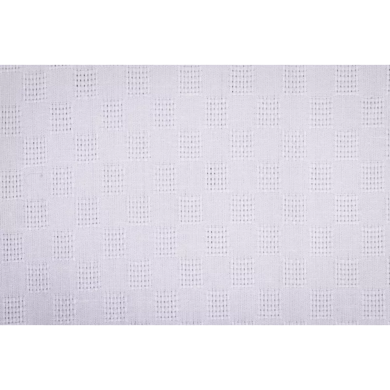 Chemise Manches Longues Tissu Gaufré Blanc